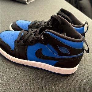 Jordan Blue and Black Sneakers